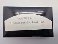 Præmie modtaget af Roskilde byråd 4 maj 1995 for fejring af befrielsen