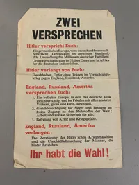 Originalt amerikansk antinazistisk flyveblad