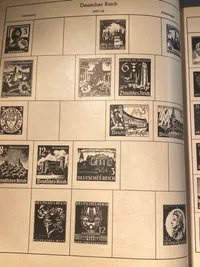 Frimærke album - Die Ganze Welt (bl.a. med plads til tyske ww2 frimærker)
