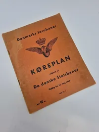 Original køreplan 1944 men illegalt blad fra studenternes Efteretningstjeneste