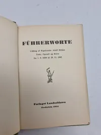 Originalt eksemplar af Führerworte