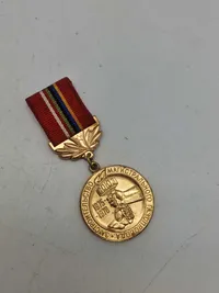 Original Medal For The CONSTRUCTION OF THE MAIN GAS PIPELINE.  (AID CMEA)
