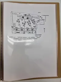 Mappe med amerikanske panserdivisoner, kampe mm. Øvelse i DK