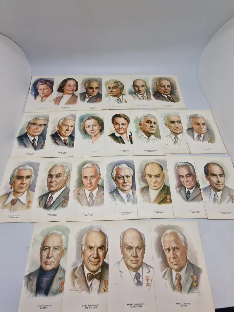Samling originale billeder af russiske ledere mm.