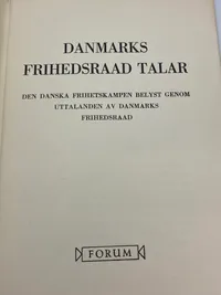 Originalt hæfte - Dansk Frihedsråd talar