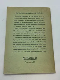 Originalt hæfte - Dansk Frihedsråd talar