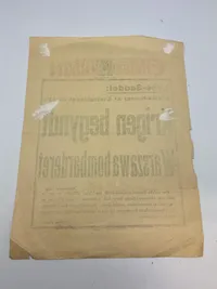 Original dansk spiseseddel