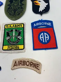 Lot militære stofmærker