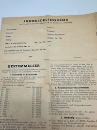 Original Sjælden 1942 Hvervebrochure fra SS-Ersatzkommando Dänemark, Frikorps Danmark og Waffen SS