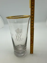 Originalt fejlfrit livgardens glas fra jubilæum i 1933