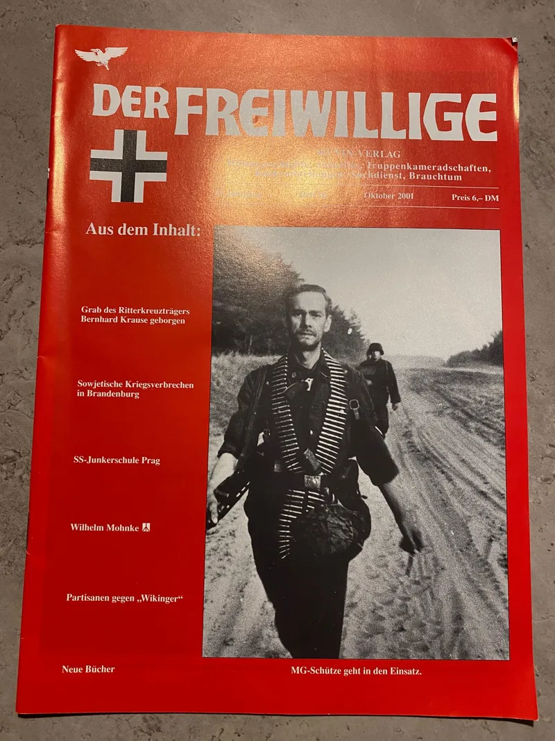 Originalt Waffen-SS veteranblad