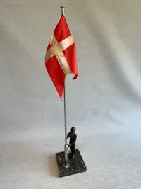 Originalt flag med spejder