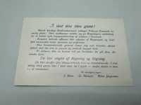 Original 50 kr donations seddel fra Frikorps Danmarks mindehøj, sjælden