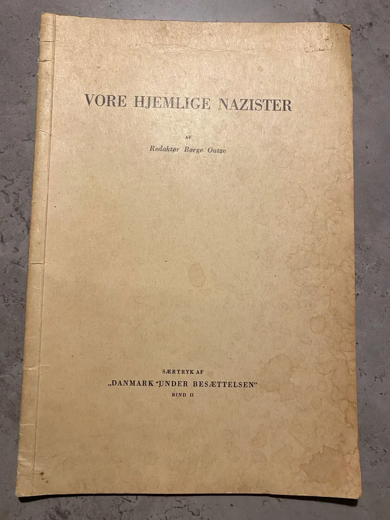 Sjældent originalt hæfte omhandlende DNSAP mm.