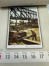 Original komplet Dansk sproget Wehrmacht postkort kallender fra 1944, sjældent set med alle ugerne