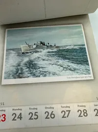 Original komplet Dansk sproget Wehrmacht postkort kallender fra 1944, sjældent set med alle ugerne