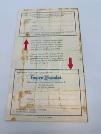 Original Dansk Nazistisk folder, Dannebrog i top