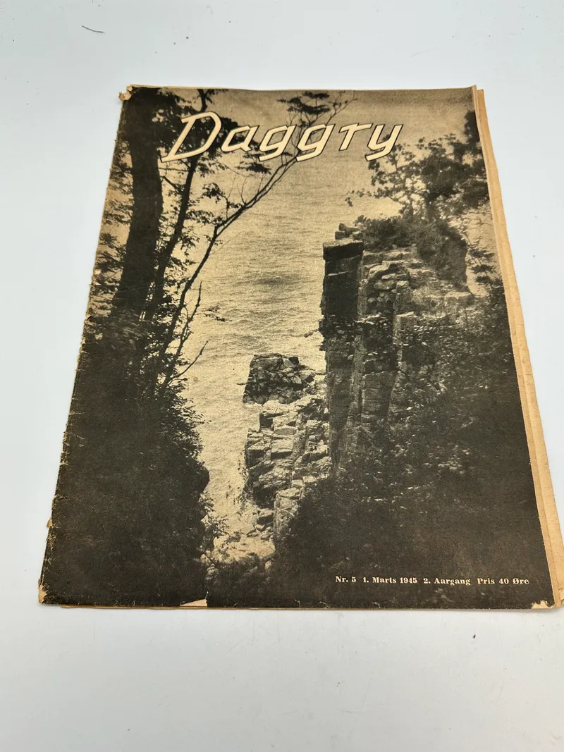 Originalt Nazistisk blad Daggry fra Marts 1945