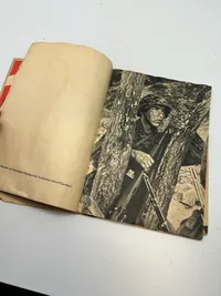Original Dansk SS / Frikorps Danmark hvervehæfte med indklæbet løbeseddel, for Danmark, ekstremt sjælden
