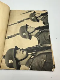 Original Dansk SS / Frikorps Danmark hvervehæfte med indklæbet løbeseddel, for Danmark, ekstremt sjælden