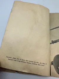 Original Dansk SS / Frikorps Danmark hvervehæfte med indklæbet løbeseddel, for Danmark, ekstremt sjælden