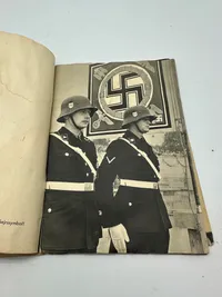 Original Dansk SS / Frikorps Danmark hvervehæfte med indklæbet løbeseddel, for Danmark, ekstremt sjælden