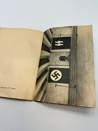 Original Dansk SS / Frikorps Danmark hvervehæfte med indklæbet løbeseddel, for Danmark, ekstremt sjælden