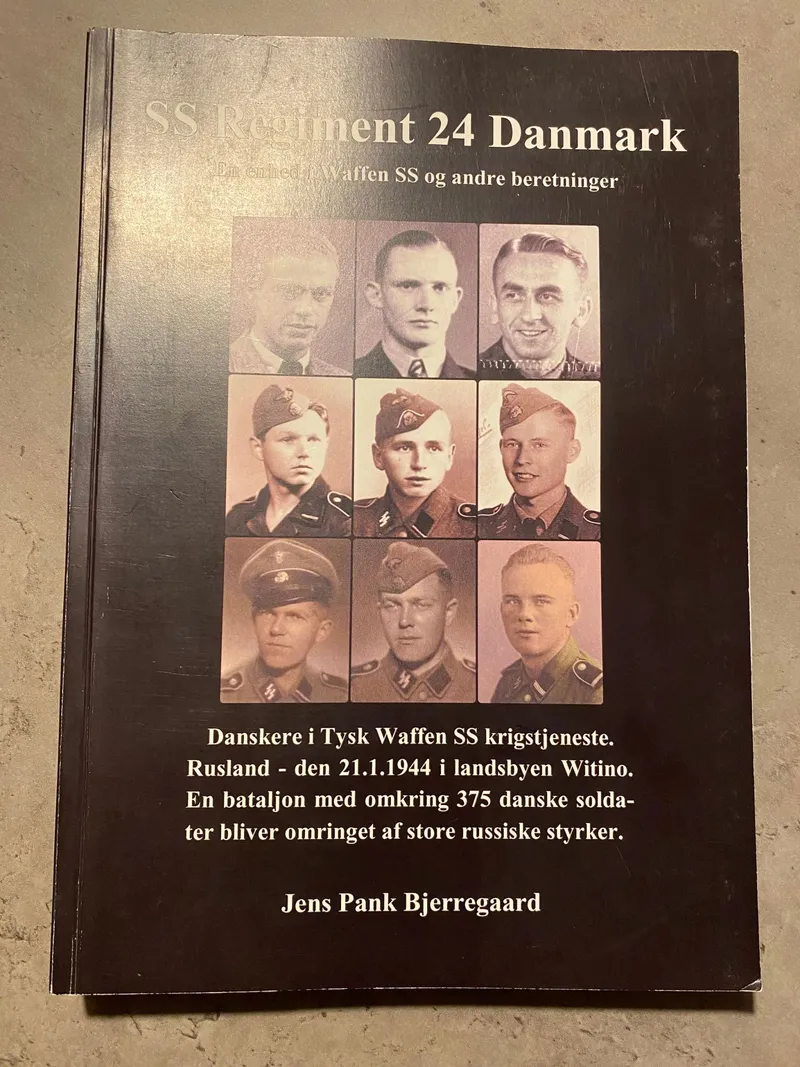 SS regiment 24 Danmark med signatur af forfatter