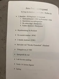 SS regiment 24 Danmark med signatur af forfatter