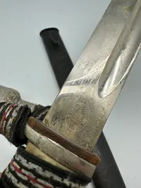 Original tysk ww2 udgangsbajonet med portepé Jäger und Gebirgsjäger units