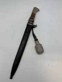 Original tysk ww2 udgangsbajonet med portepé Jäger und Gebirgsjäger units