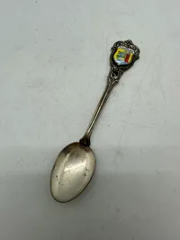 Souvenir ske fra Flensburg af sølv (800 stemplet)