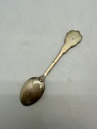Souvenir ske fra Flensburg af sølv (800 stemplet)