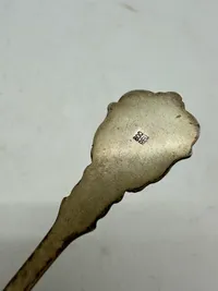 Souvenir ske fra Flensburg af sølv (800 stemplet)
