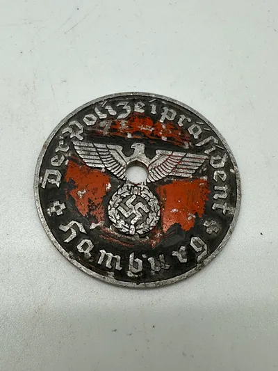 Originalt tysk nummerplade tag - Hamburg
