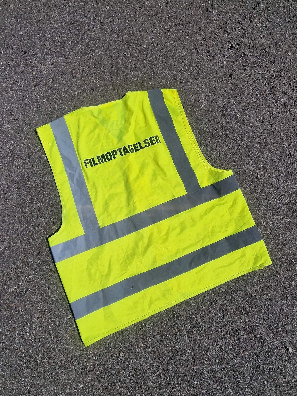 Original refleksvest brugt under filmoptagelser