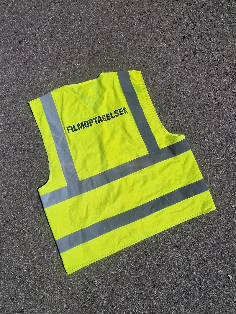 Original refleksvest brugt under filmoptagelser