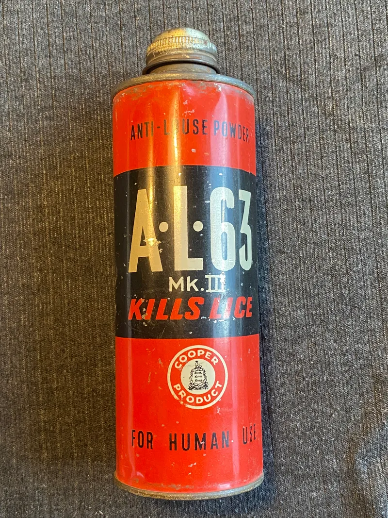 Dåse med MKIII lusemiddel (tom)