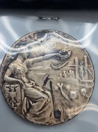 Østrisk svømmemedalje 1912 - materiale ukendt (sølv?)
