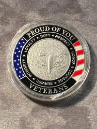 Amerikansk Challenge coin - Thank you for your service