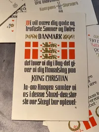 Lot originale danske genforenings postkort