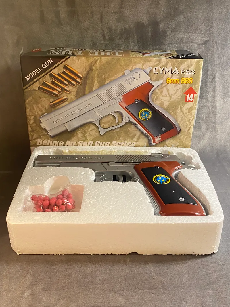 Softgun i æske