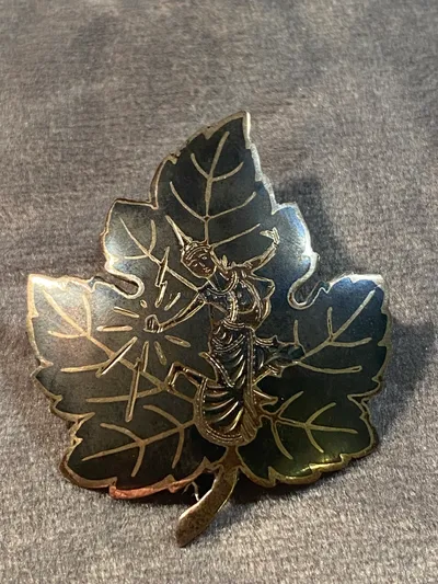 Original Siam broche af Sterling sølv