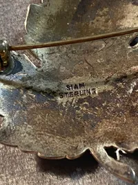 Original Siam broche af Sterling sølv