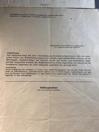 Sjældent originalt lot brugt af tyskerne til at udstede våbentilladelser til danske borgere