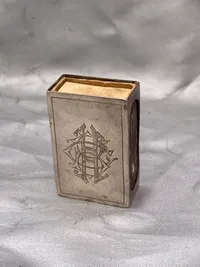Tændstiksæske holder med monogram