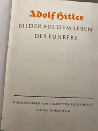 Original Adolf Hitler samlehæfte med sjældent originalt omslag som altid mangler
