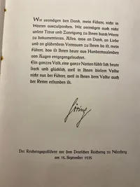 Original Adolf Hitler samlehæfte med sjældent originalt omslag som altid mangler