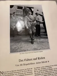 Original Adolf Hitler samlehæfte med sjældent originalt omslag som altid mangler