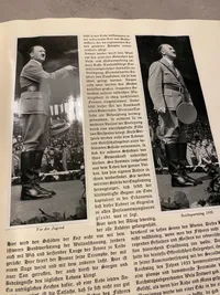 Original Adolf Hitler samlehæfte med sjældent originalt omslag som altid mangler